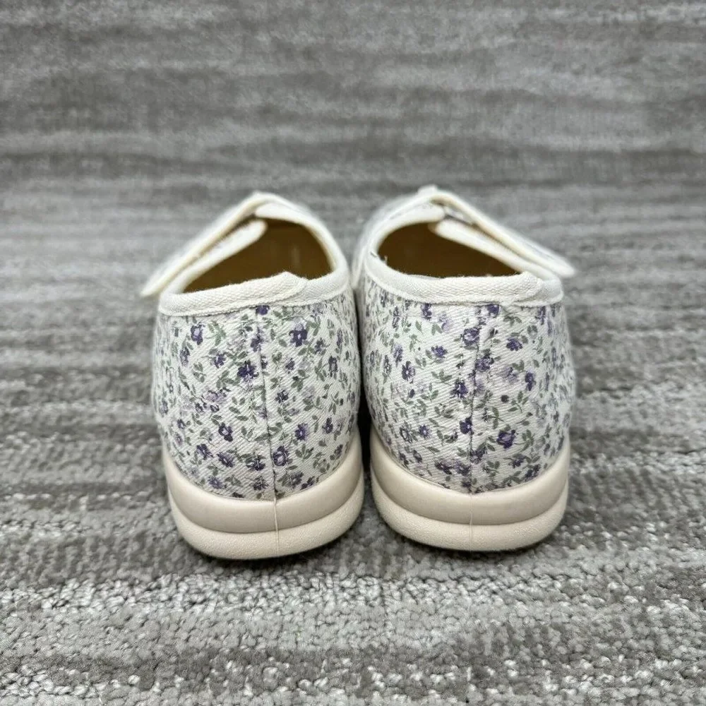 Cosyfeet  Women’s Slippers For Swollen Feet Size 7 US 5 UK Flower Pattern